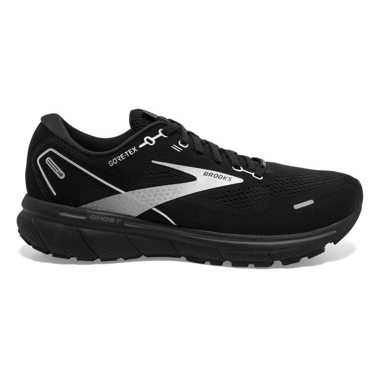 Brooks Ghost 14 Gtx - Mens Cushion Road Running Shoes - Black/White/Charcoal/Ebony (18053NRYT)